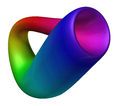 A Klein Bottle; Created by Paul Bourke, http://www.mhri.edu.au/~pdb/geometry/klein/